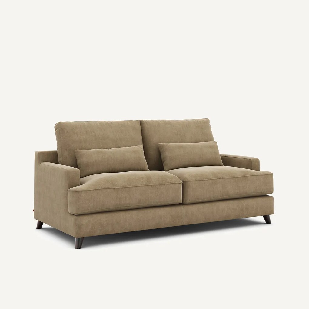 3-zits slaapbank van stonewashed fluweel, ALWINE