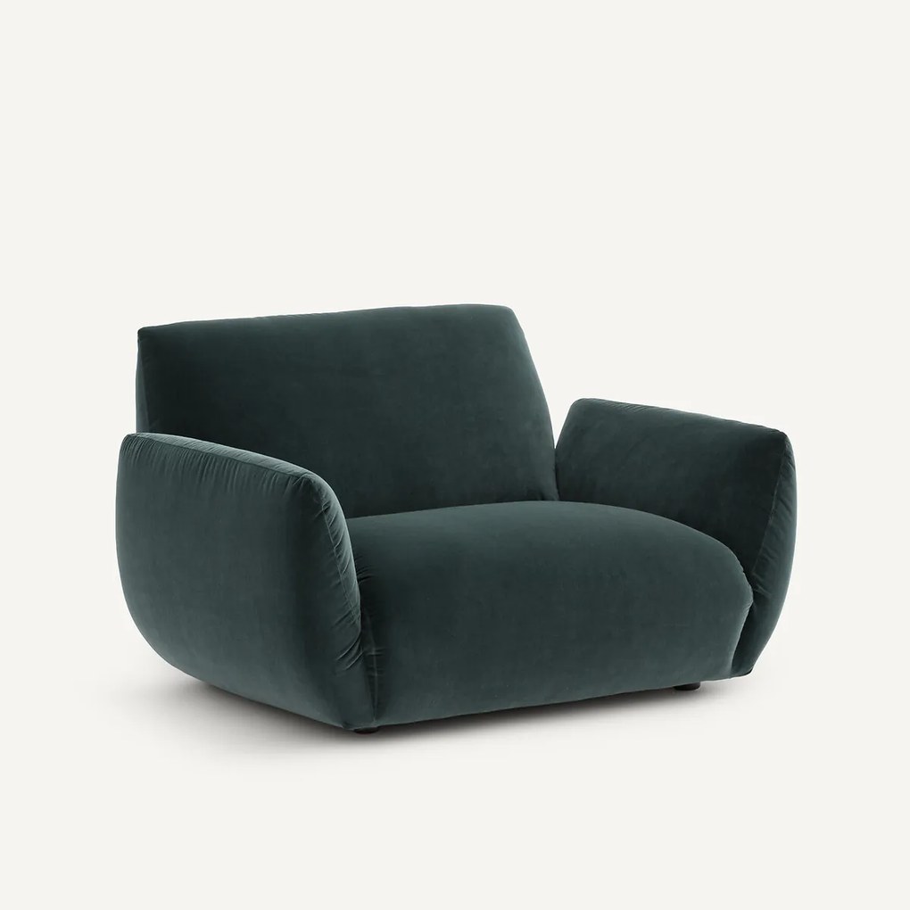 Fauteuil in fluweel, Spogano