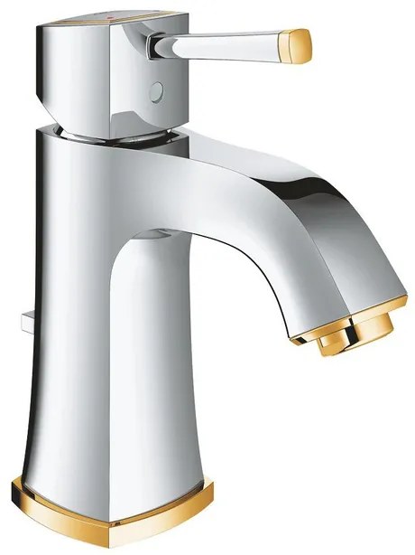 GROHE Grandera waterbesparende wastafelkraan met waste chroom/goud 23303IG0