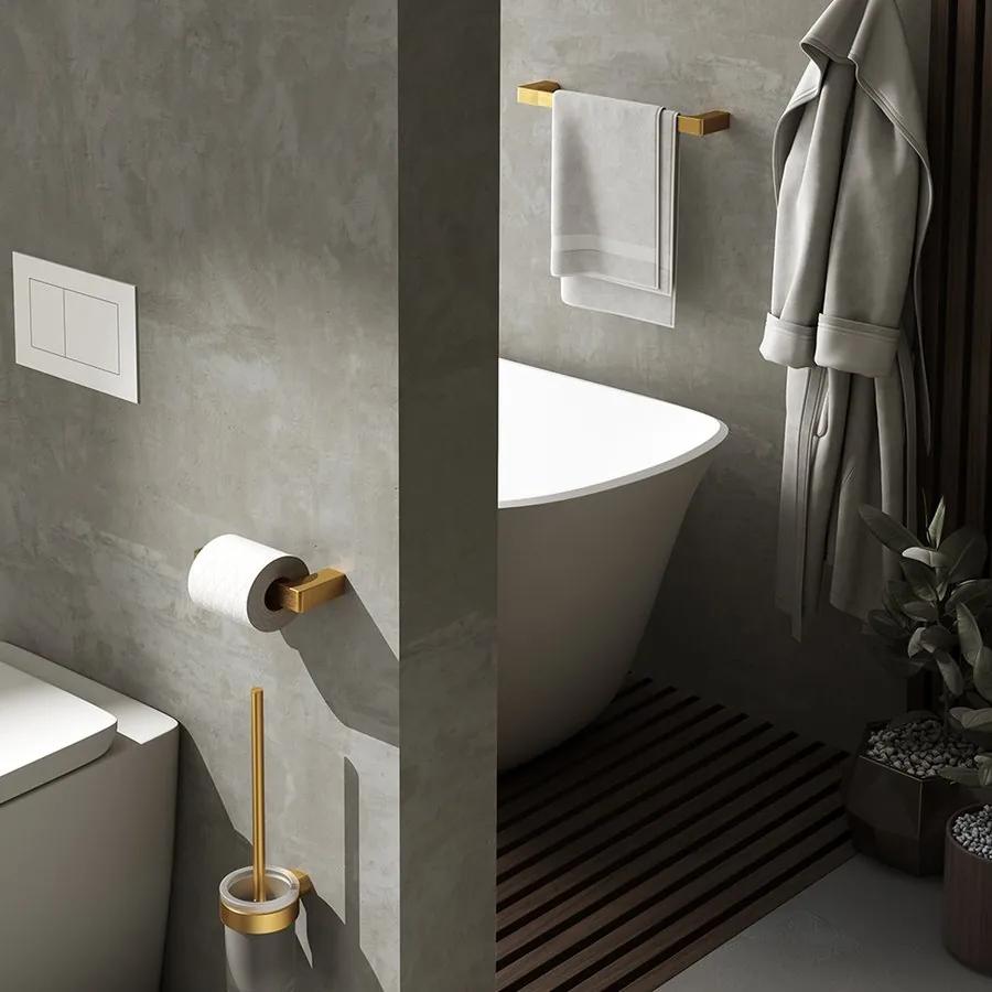 Gedy Pirenei design toiletrolhouder mat goud
