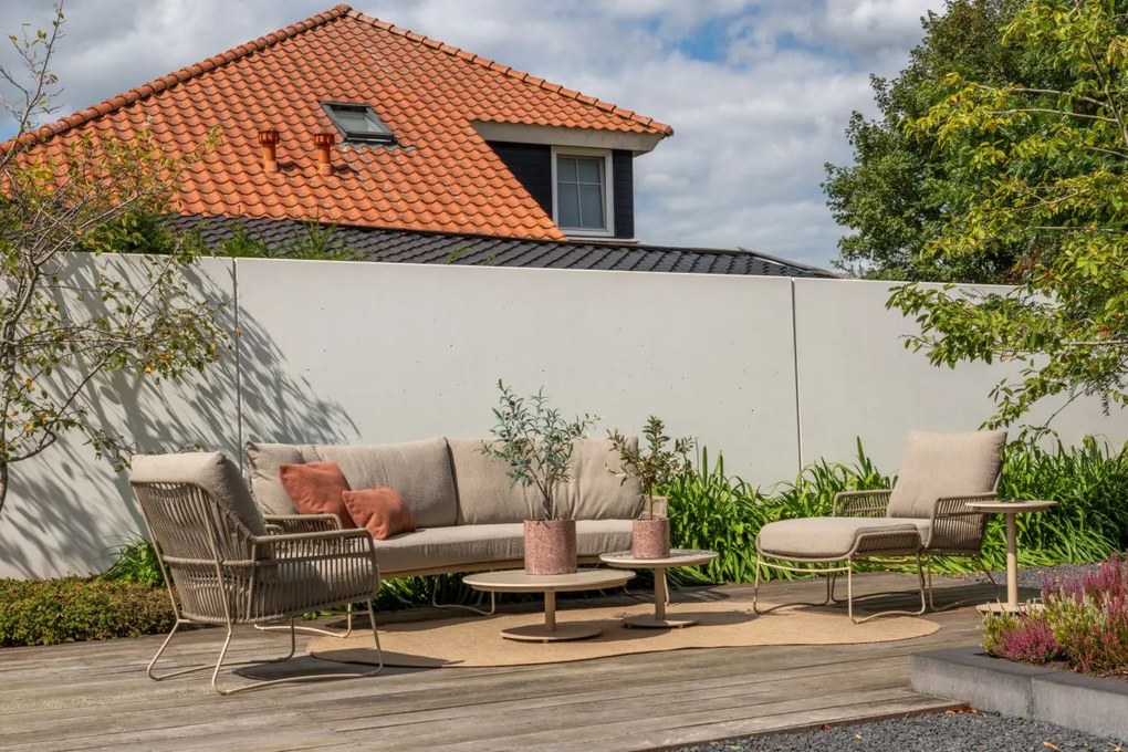 4 Seasons Outdoor Botanic 3-zits loungebank SALE Loungebank taupe weerbestendig