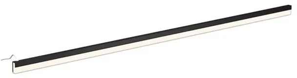 INK LED line Verlichtingsbalk - 100x2.5x1cm - LED IP44 - 4200K - tbv Spiegel of Spiegelkast - zwart mat 8302440
