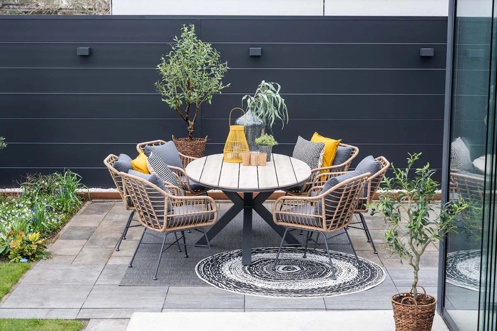 GI Margriet wicker dining tuinstoel - Naturel