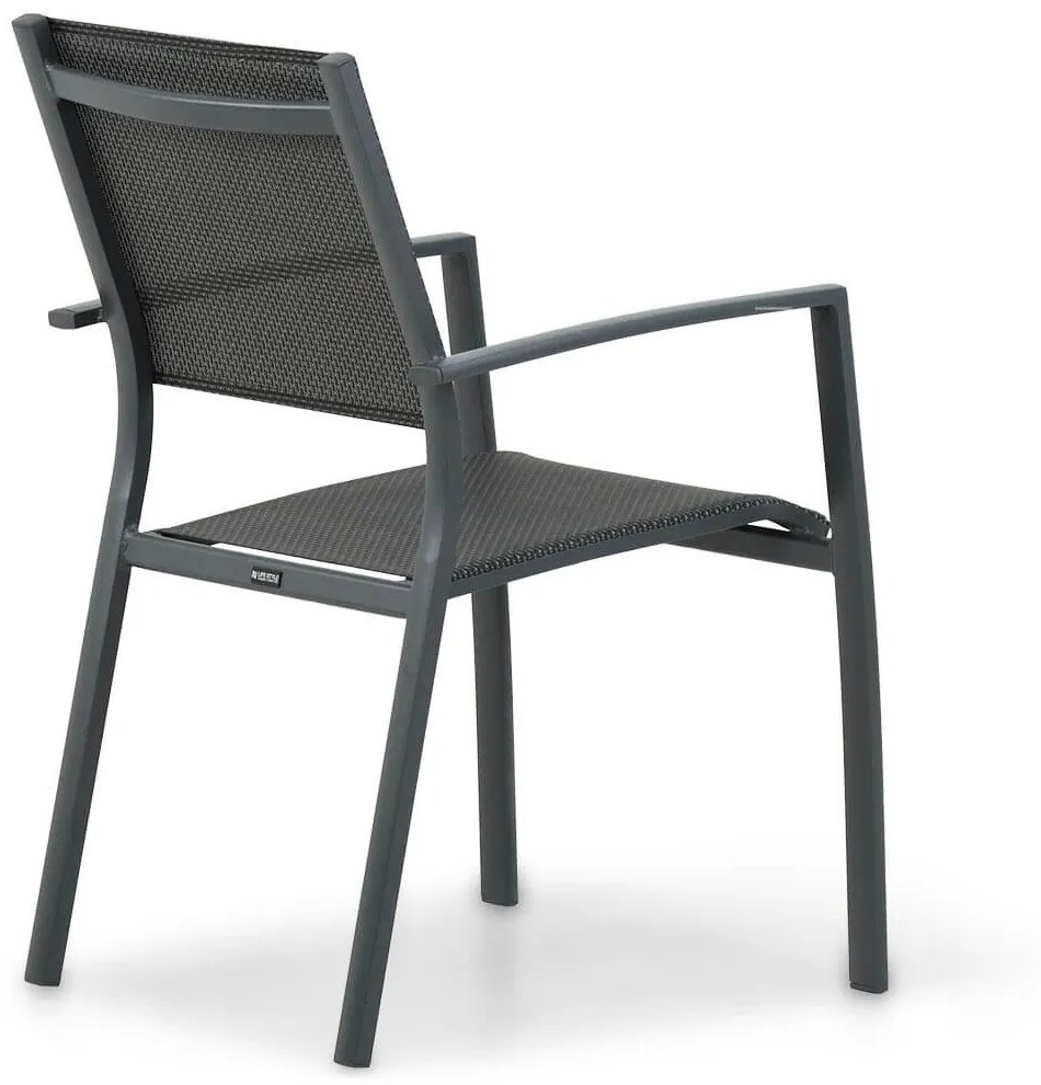 Tuinstoel stapelbaar Aluminium Grijs-antraciet Lifestyle Garden Furniture Sella