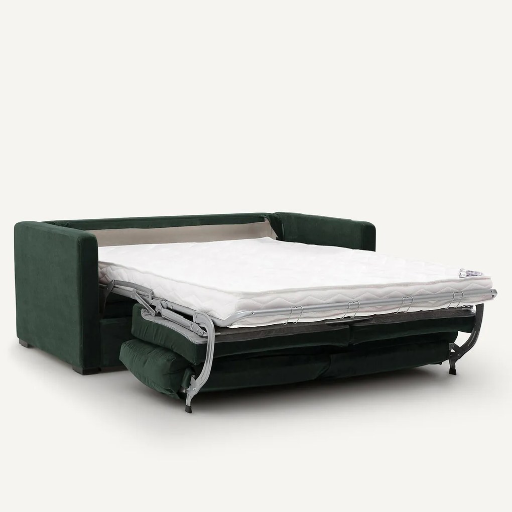 Sofa 3-er, cabrio, fluweel, NÉO KINKAJOU