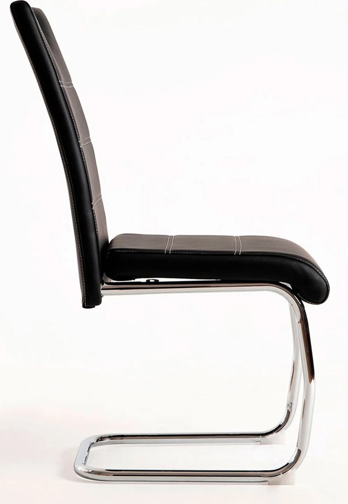 Set 4 Hallen Kunstlederen Stoelen