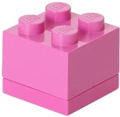 LEGO Opbergbox: mini brick 4 roze
