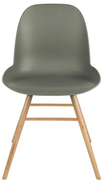 Zuiver Albert Kuip Groene Kuipstoel Met Houten Poten