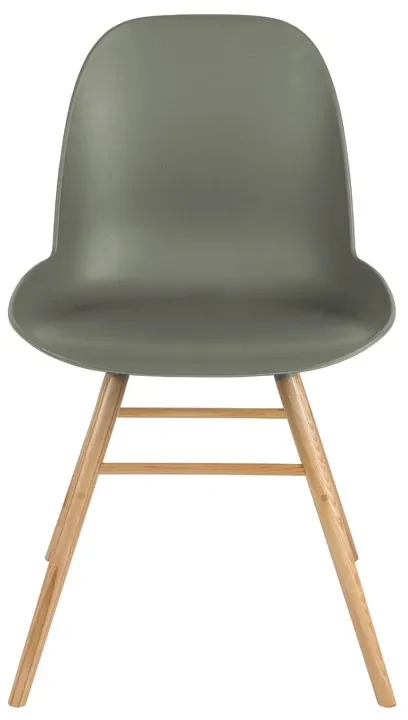 Zuiver Albert Kuip Groene Kuipstoel Met Houten Poten