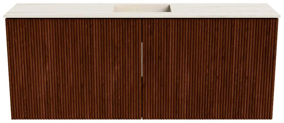 Mondiaz Joya DLux 100cm toiletmeubel ruby met wastafel faye midden 1 kraangat meli