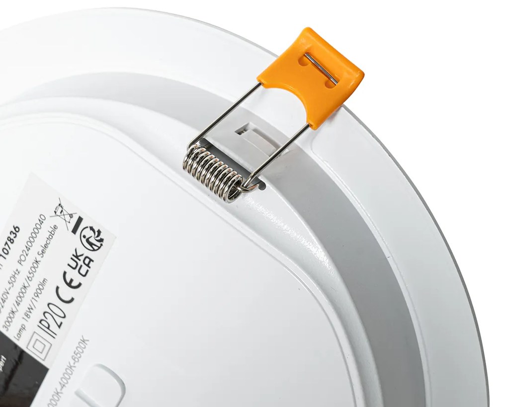 Set van 6 inbouwspots wit 17cm incl. LED instelbaar in kelvin - Stephanie