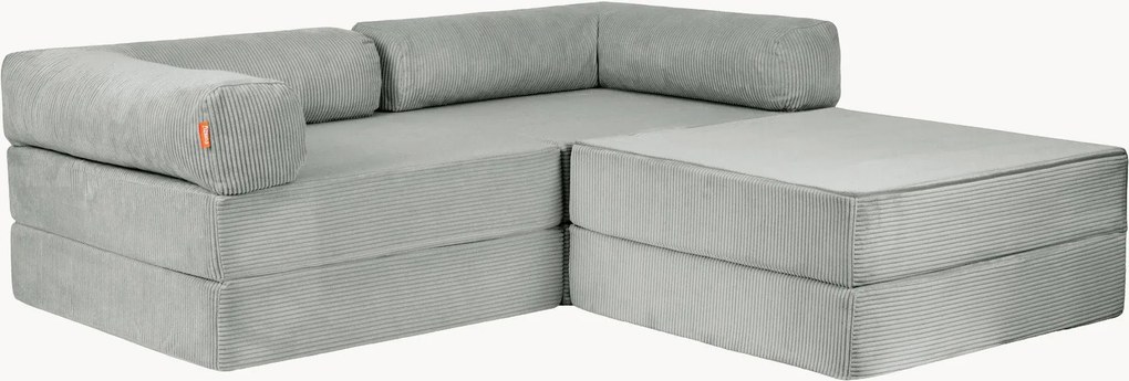 Corduroy modulaire hoekbank Familie Funzy