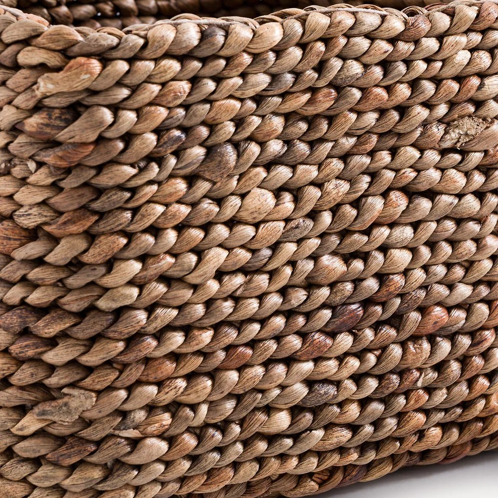 Gevlochten mand van waterhyacint, klein model, RAGA