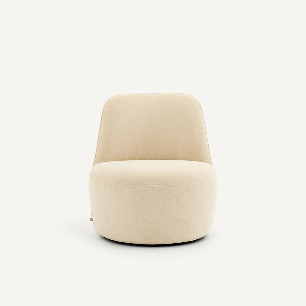 Draaibare fauteuil, in polyester, ROSEBURY, ontwerp Emmanuel Gallina