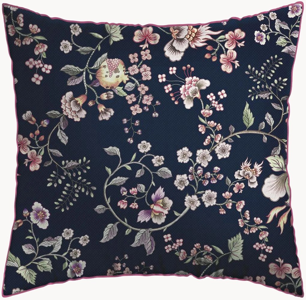 Katoensatijnen kussenslopen Jardin Secret (set van 2)