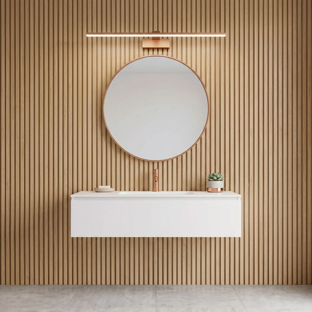 Badkamer LED-wandlamp SWE015-1W 73cm BRUSH COPPER
