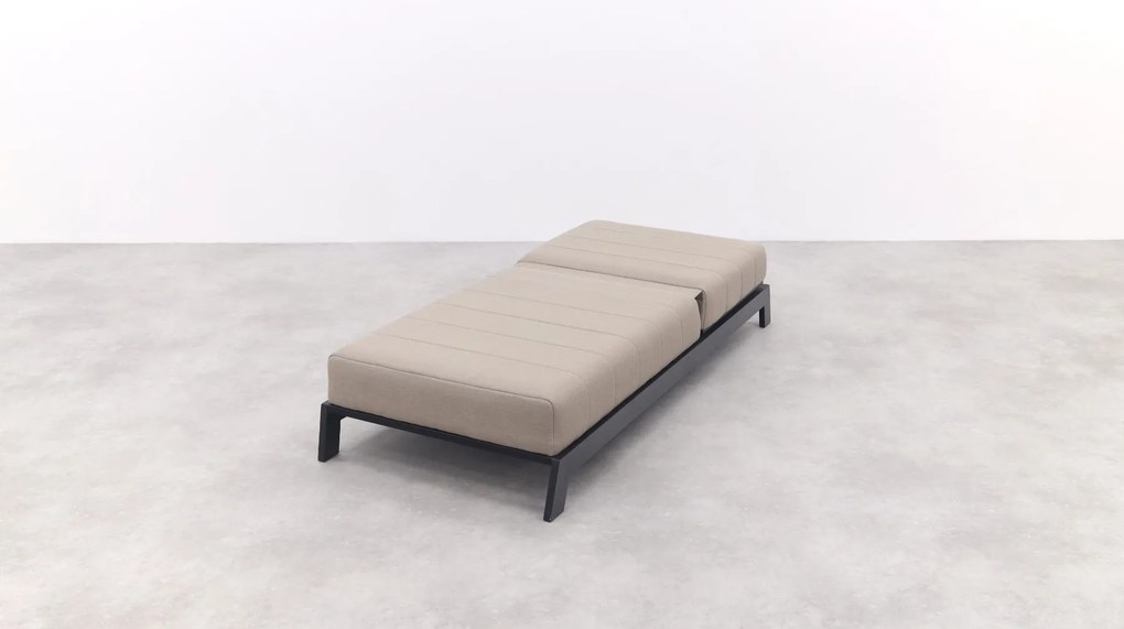 Mexico sunbrella ligbed 200x85 cm. - Taupe