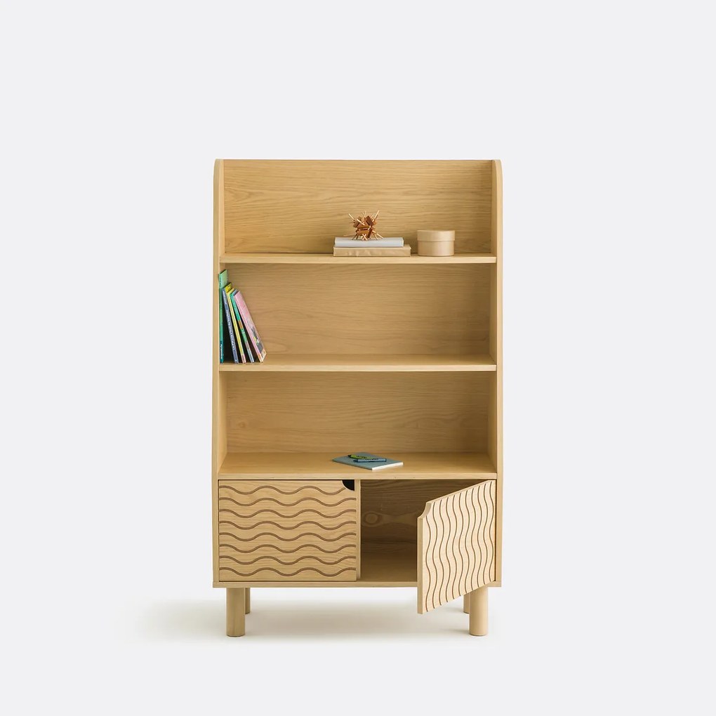 Wandmeubel/boekenkast, Wave