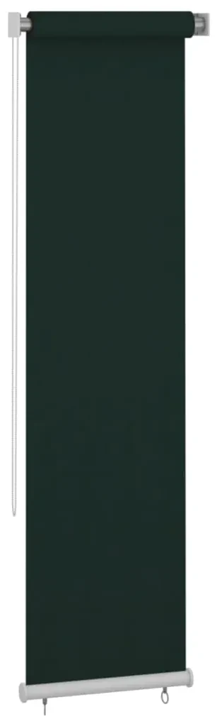 vidaXL Rolgordijn voor buiten 60x230 cm HDPE donkergroen