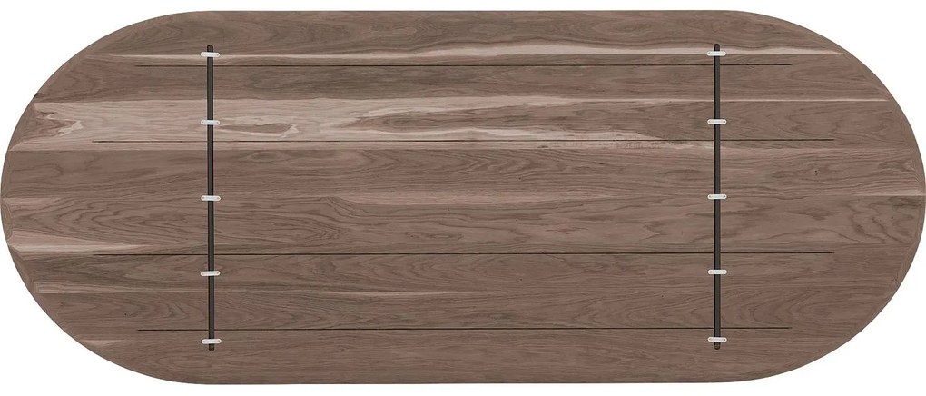 Goossens Excellent Eettafel Uniek, Semi rond 260 x 100 cm