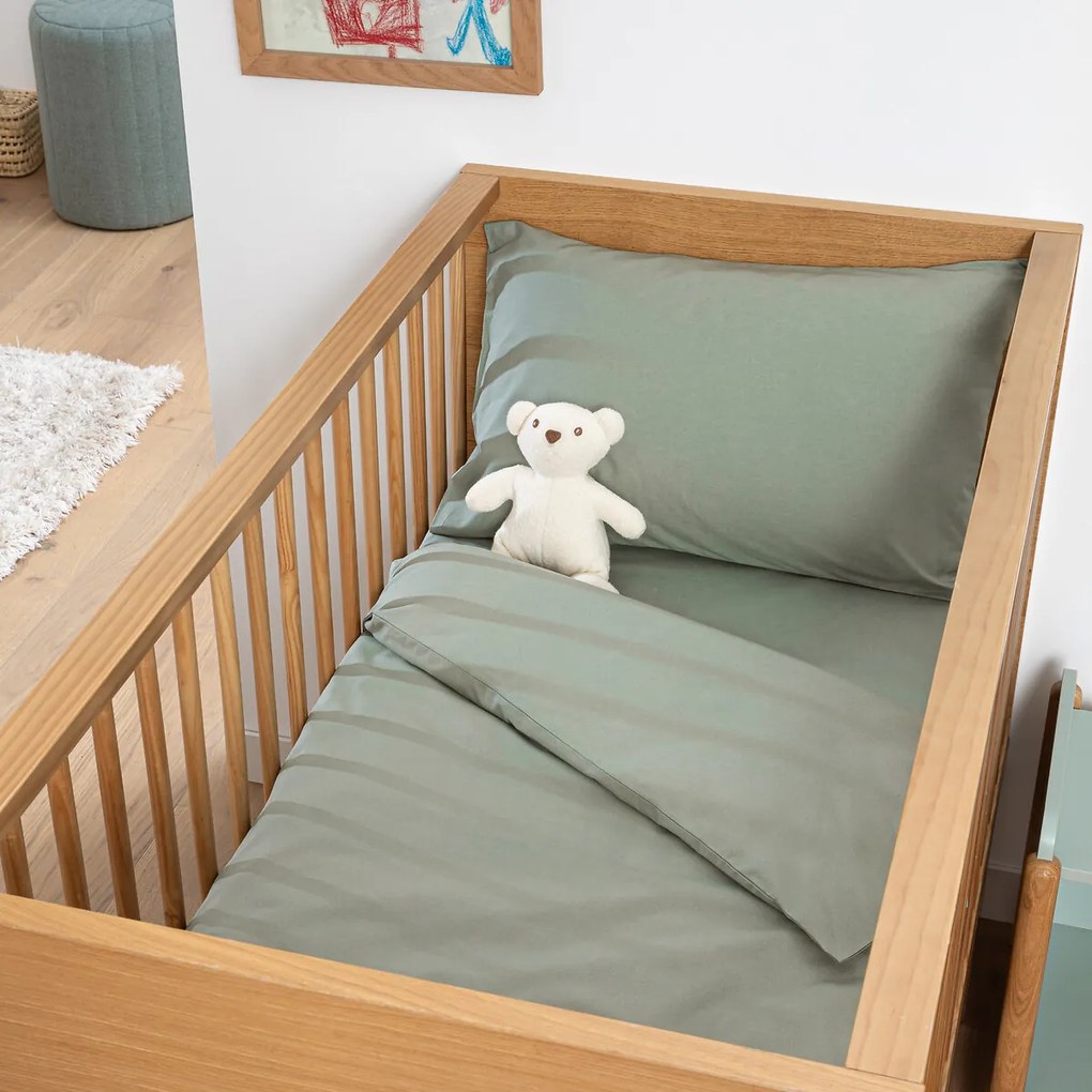 Hoeslaken voor babybed, perkalkatoen, omslag 17 cm