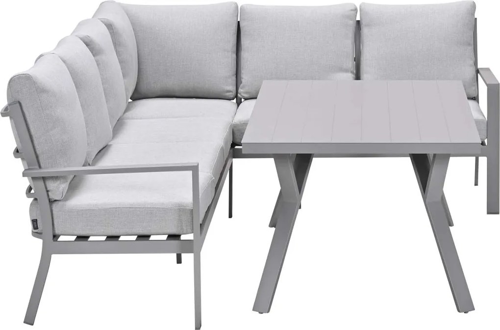 Garden Impressions Senja lounge dining set 3-delig rechts - valley sand