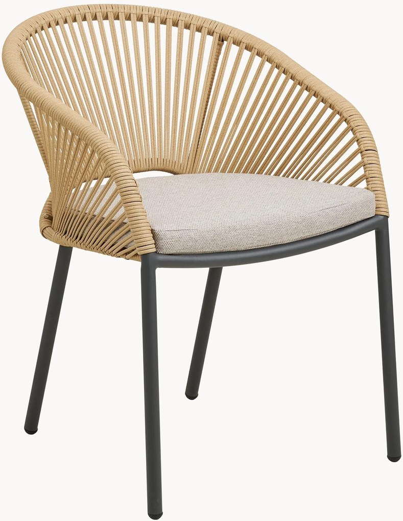 Tuin eetstoelen Novella met armleuningen, 2-delig