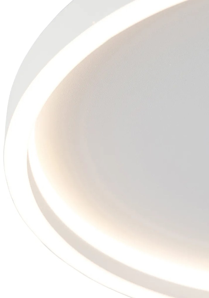 Design plafondlamp wit incl. LED - Daniela Design rond Binnenverlichting Lamp