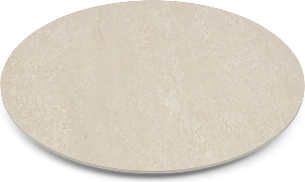 Dining Tuintafel rond 140 cm met lazy susan Zand/Beige Trino