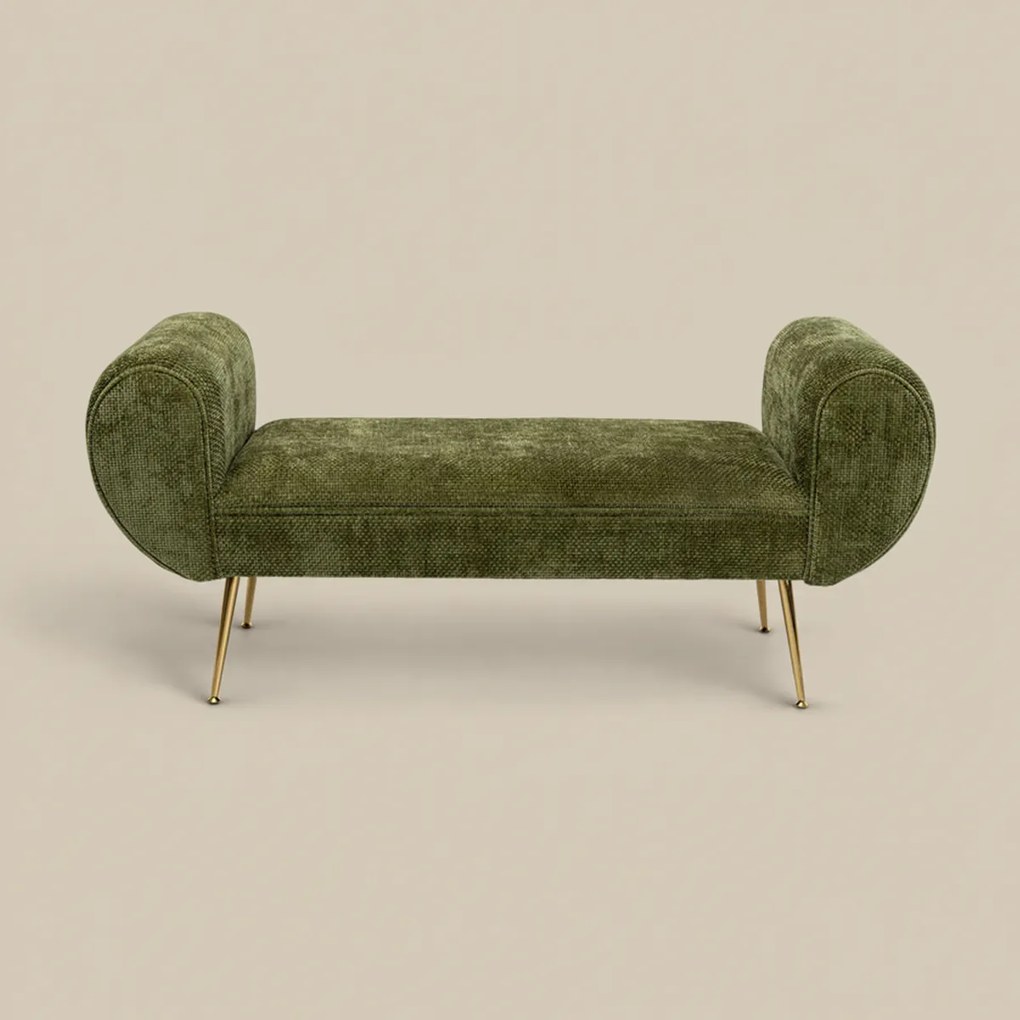 Groen Bankje Met Goud