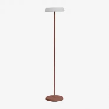 Draadloze Led-zonne-standlamp Van Polyethyleen En Ijzer Ulenia Rode Dakpan - Sklum