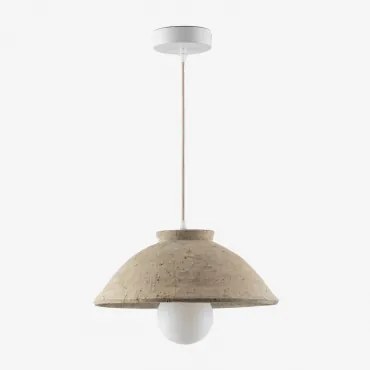 Hanglamp Van Terracotta Sainza Ø32 Cm & Tapioca Beige - Sklum