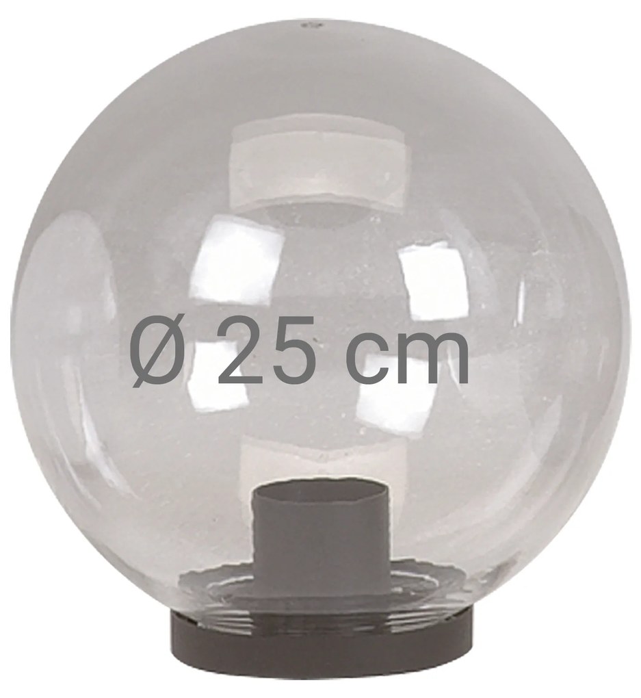 Bol helder Ø 25 incl. flens