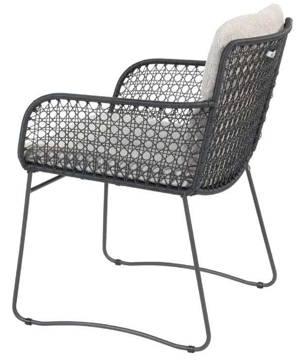 4 Seasons Outdoor Aprilla dining chair antraciet * Sale *      zwart weerbestendig