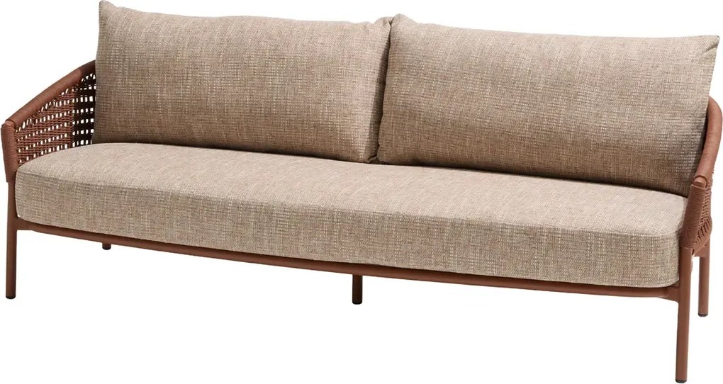 4 Seasons Outdoor Cala 3-zits loungebank Spicy Loungebank   beige weerbestendig