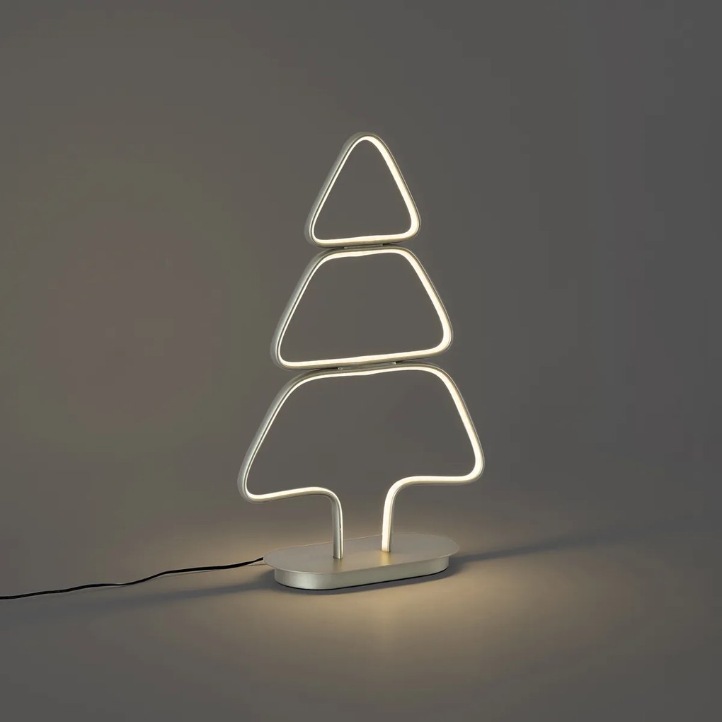 Kerst tafellamp staal kerstboom incl. LED - Arbre