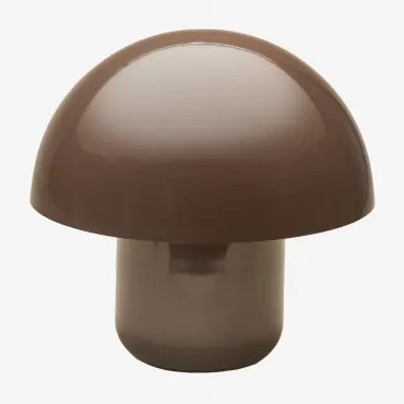 Zyora Tafellamp ↑30 Cm Van Ijzer Bruin – Koffie - Sklum