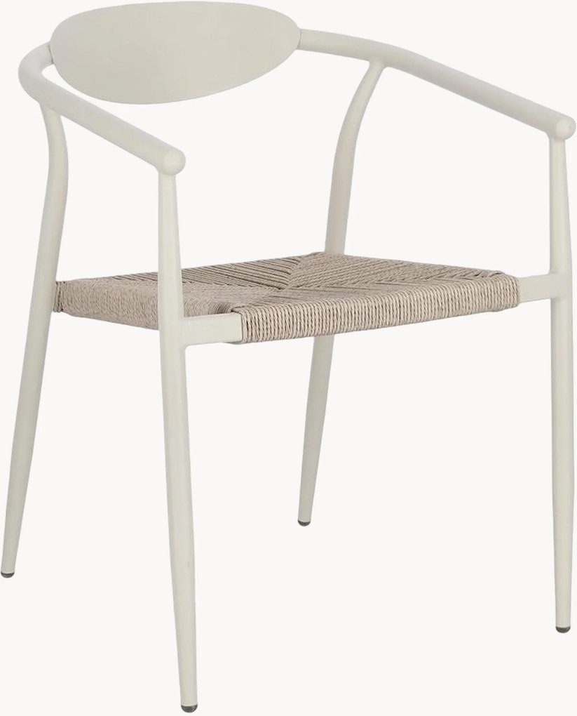 Stapelbare tuinstoelen Linares met armleuning, 4-delig