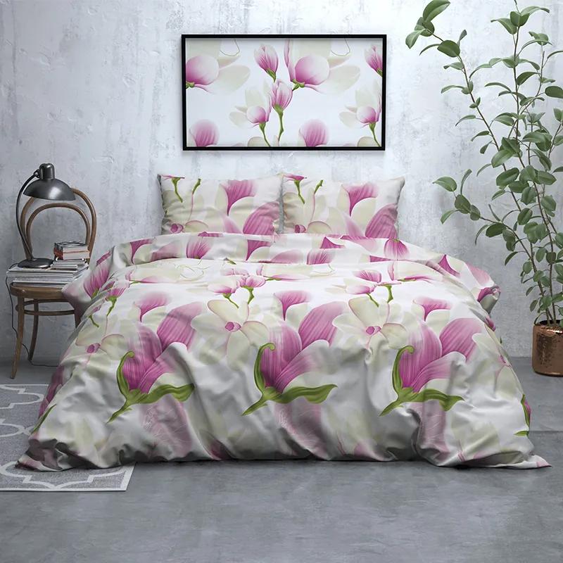 Sleeptime Elegance Flower Power - Verwarmend Flanel Lits-jumeaux (240 x 200/220 cm + 2 kussenslopen) Dekbedovertrek