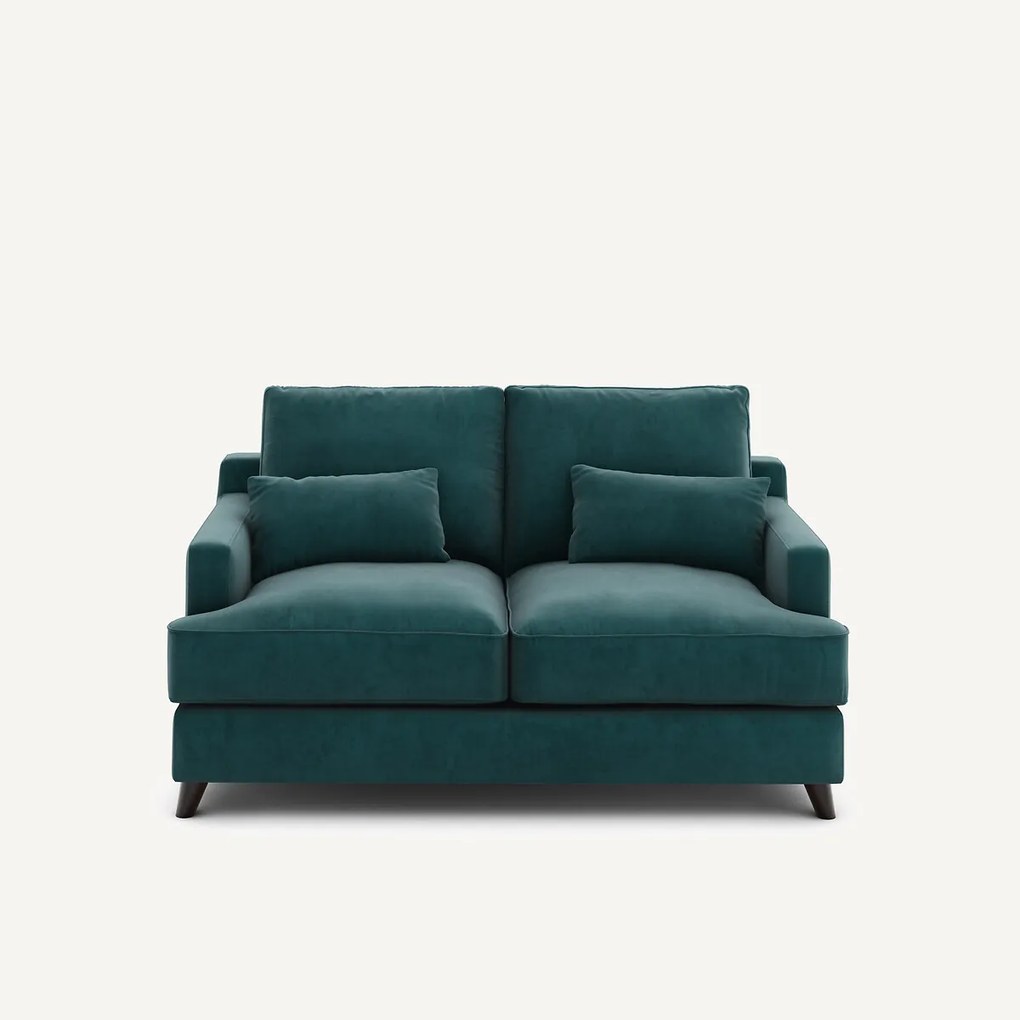 Compacte bank in fluweel, Alwine