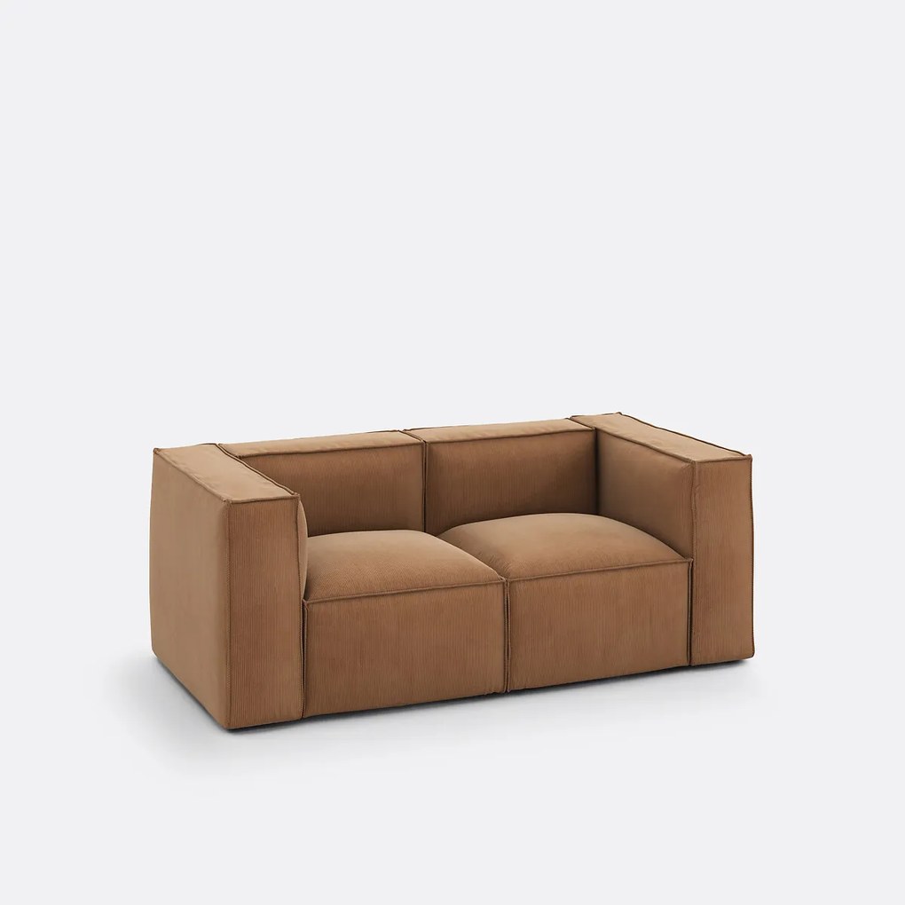 Modulaire bank, 2-zit, ribfluweel, Seven
