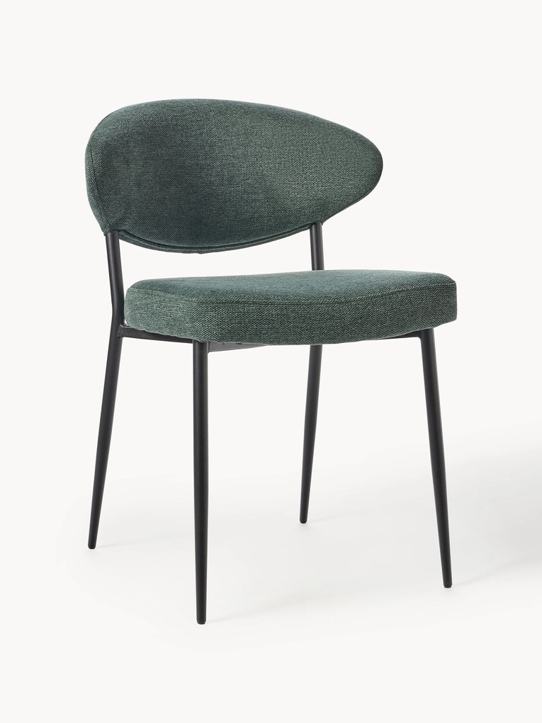 Gestoffeerde stoelen Adele, 2 stuks