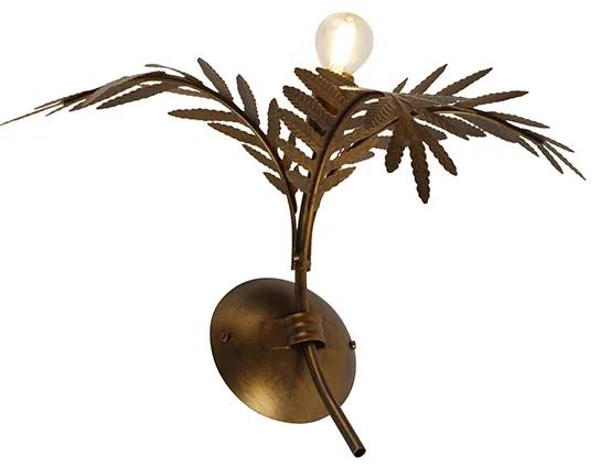 Vintage wandlamp goud 30 cm - Botanica Landelijk E14 Binnenverlichting Lamp