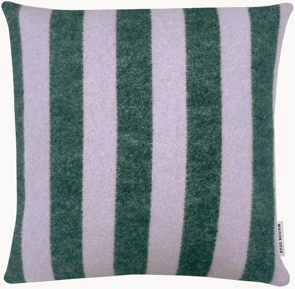 Decoratieve kussenhoes Candy Wrap van Nieuw-Zeelandse wol