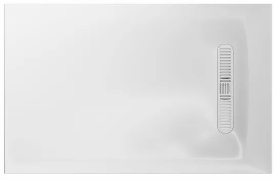 Crosswater Vito Douchebak - 120x80x2.5cm - rechthoek - wit VTR800X1200W