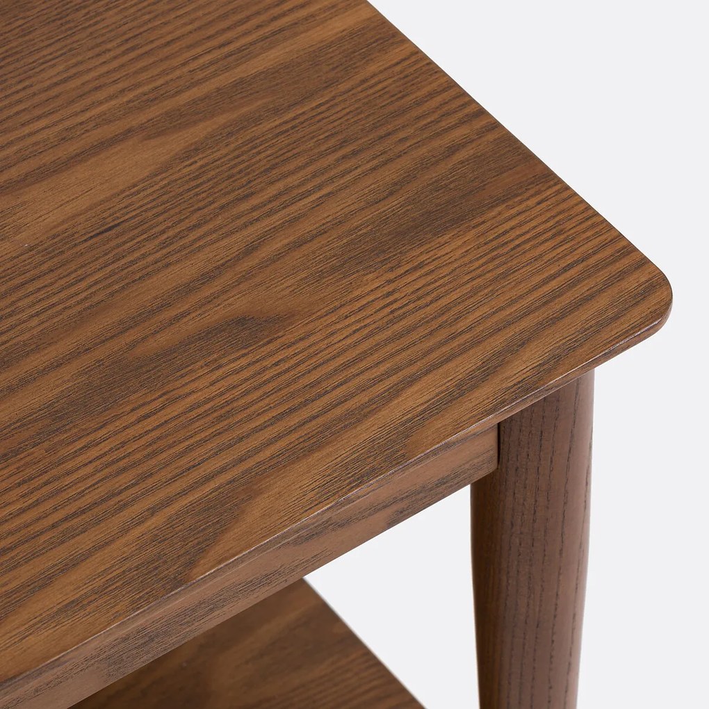 Dressoir of nachtkastje, massief essenhout met fineer, LUSSAN