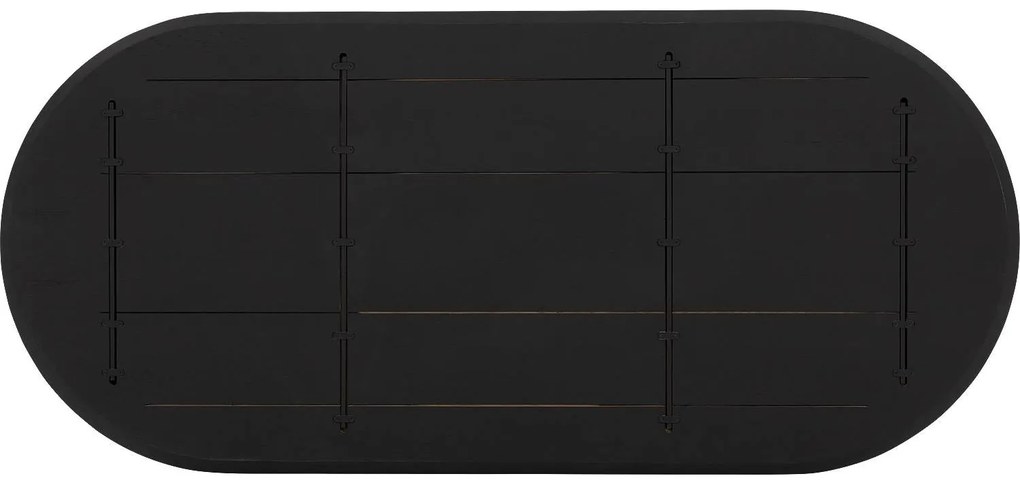 Goossens Excellent Eettafel Uniek, Semi rond 180 x 100 cm