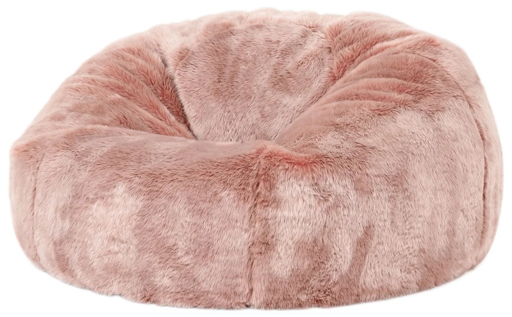 Cloudy Faux Fur Zitzak - Roze