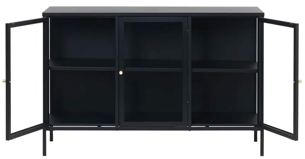 Metalen Dressoir 3 Deuren - 132x40x85cm.