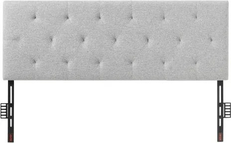 VEVOR Full Size Hoofdbord met Verstelbare Hoogte (5 cm per niveau), Bedaccessoires Hoofdbord 1430 x (905-1205) mm Ideaal voor Slaapkamer Hotel Privé Accommodatie Slaapzaal, Lichtgrijs